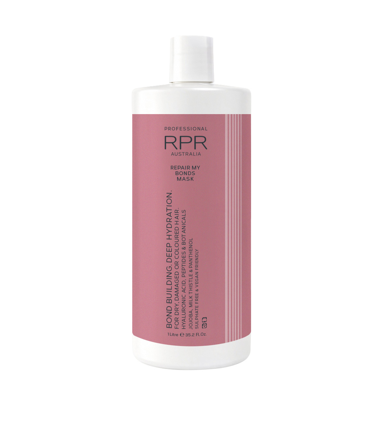 RPR Repair My Bonds Mask 1litre best for salon professional with hyaluronic acid, peptides and natural botanicals.