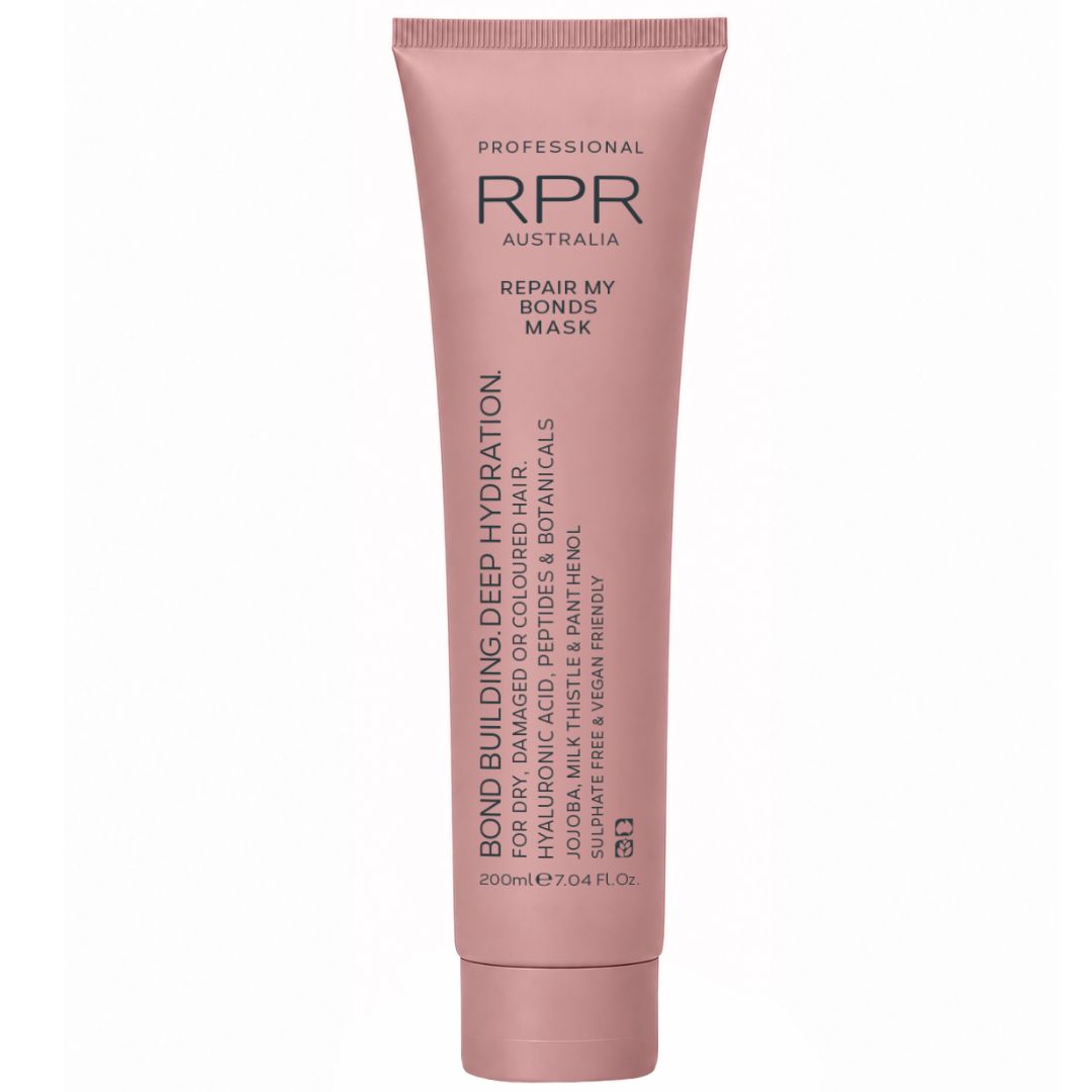 RPR Repair My Bonds Mask 200ml with hyaluronic acid, peptides and natural botanicals.
